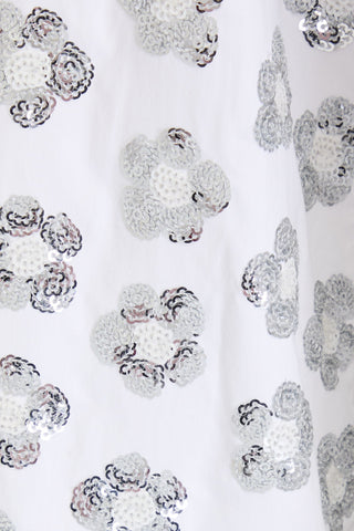 JACQUEMUS LAVOIR BRODE SEQUIN-EMBELLISHED COTTON-BLEND SHIRT - Size 38