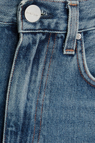 TOTEME FADED HIGH-RISE STRAIGHT-LEG JEANS - Size 25W-32L