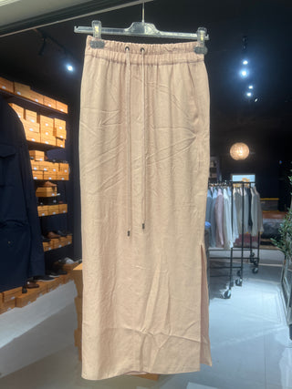 Tom Ford Lightweight Drawstring Maxi Skirt Pink