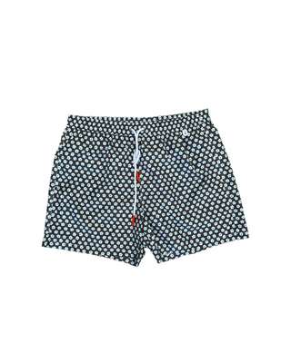 ISAIA Isaia Floral Print Drawstring Swim Trunks