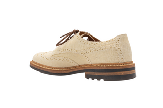 Brunello Cucinelli Stingray-Effect Leather Wingtip Brogue Shoes