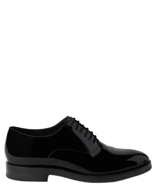 Brunello Cucinelli Patent Leather Plain-Toe Oxford Shoes