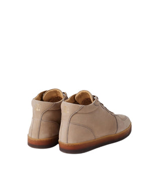 Brunello Cucinelli Grained Leather Lace-Up High-Top Sneakers