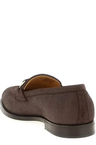 Brunello Cucinelli Mens Slip-on Loafers in Brown