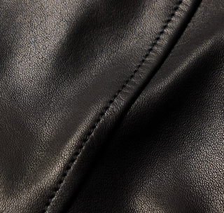 Brunello Cucinelli Leather Asymmetrical Zip Biker Jacket in Black