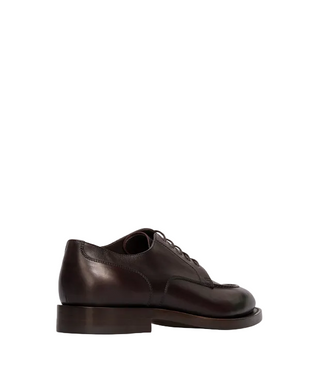 Brunello Cucinelli Mens Leather Loafers in Brown