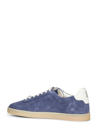 Brunello Cucinelli Low-Top Lace-Up Sneakers In Blue