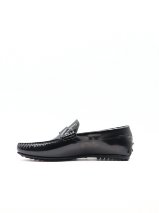 Tods Polished Leather Side-Strap Gommino Driving Shoes