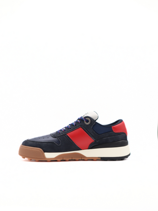 Tods Suede and Leather Contrast Panel Low-Top Sneakers