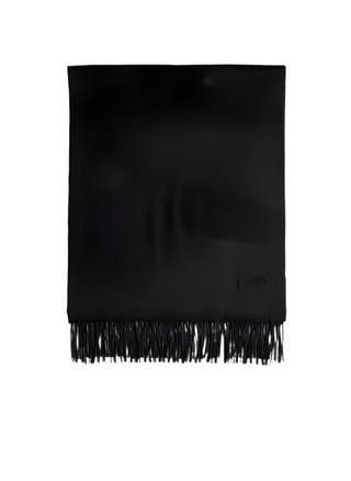 Zegna Zegna Cashmere Fringed Scarf Black