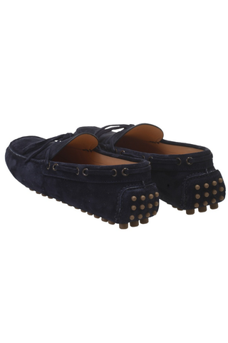 Brunello Cucinelli Suede Laced Gommino Driving Shoes