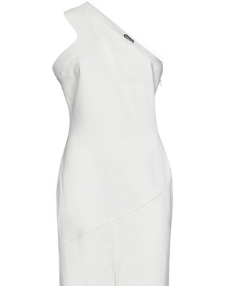 Tom Ford Asymmetric One-Shoulder Maxi Dress White