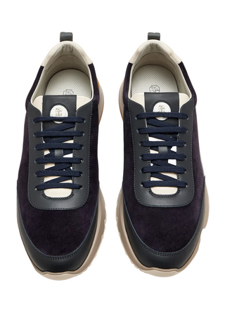 Brunello Cucinelli Suede Runners in Navy