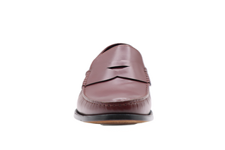 Tods Burgundy Ruched Leather Mocassino Loafers