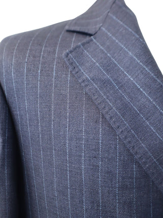 Brunello Cucinelli Textured Pinstriped Three-Button Blazer