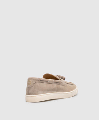 Brunello Cucinelli Suede Tassel Loafers with Casual Sole
