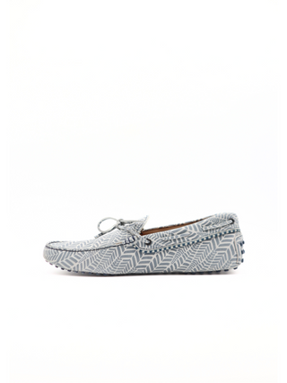 Tods Geometric Pattern Laccetto Driver Shoes