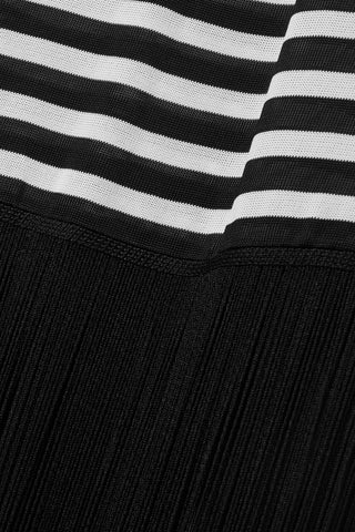 KHAITE TORINO FRINGED STRIPED KNITTED MAXI DRESS - Size L