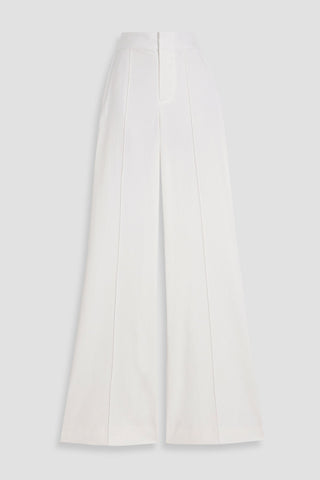 ALICE + OLIVIA DYLAN LYOCELL-BLEND TWILL WIDE-LEG PANTS - Size 6