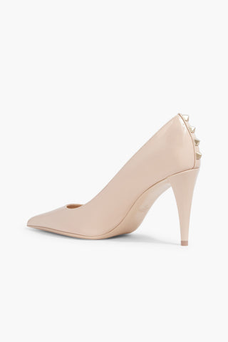 VALENTINO GARAVANI ROCKSTUD PATENT-LEATHER PUMPS - Size 41