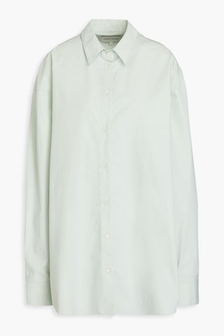 LOULOU STUDIO ESPANTO COTTON-POPLIN SHIRT - Size M