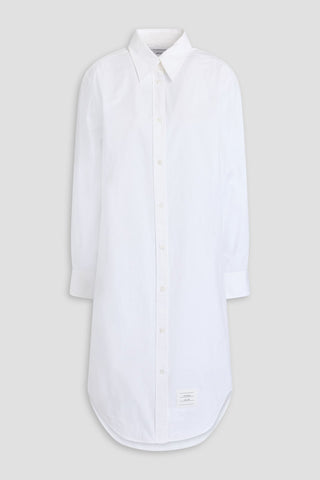 THOM BROWNE COTTON-POPLIN SHIRT DRESS - Size 42