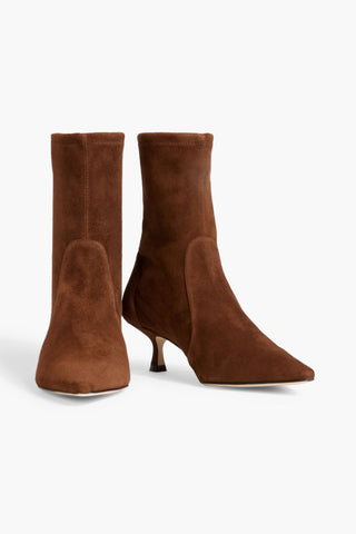 STUART WEITZMAN NAOMI 50 SUEDE ANKLE BOOTS - Size 9.5