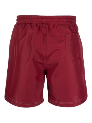 Brunello Cucinelli Technical Fabric Drawstring Swim Shorts with Contrast Stitching
