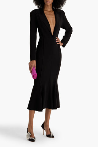 NORMA KAMALI STRETCH-JERSEY MIDI DRESS - Size 34