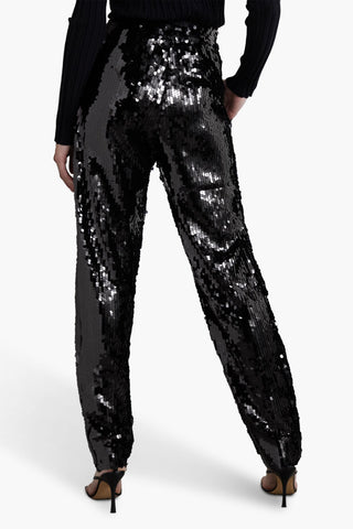 ISABEL MARANT TITIANE SEQUINED MESH TAPERED PANTS - Size 36
