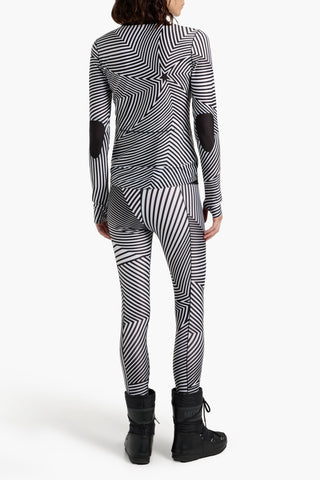 PERFECT MOMENT PRINTED STRETCH-JERSEY LEGGINGS - Size M