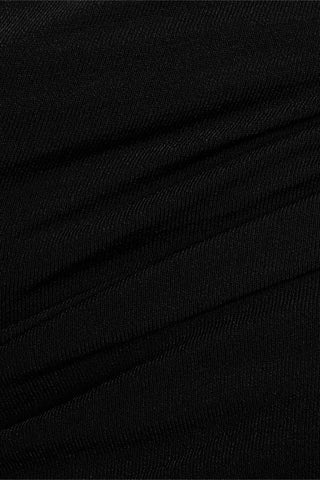 KHAITE AERICA OFF-THE-SHOULDER RUCHED STRETCH-JERSEY MINI DRESS - Size XS