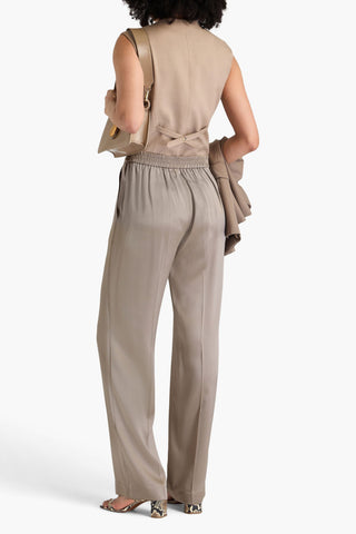 JOSEPH TOVA SILK-SATIN STRAIGHT-LEG PANTS - Size 42