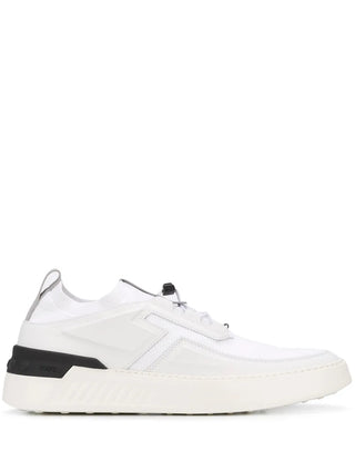 Tods Leather Mesh No-Code Low-Top Sneakers White
