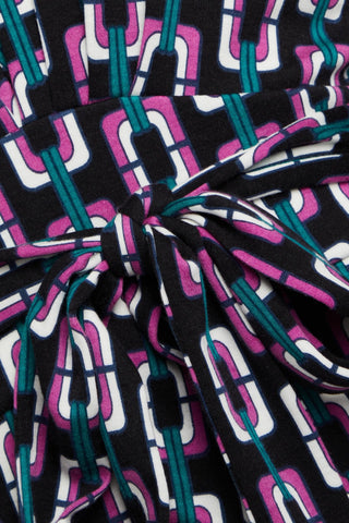 DIANE VON FURSTENBERG FANNY PRINTED LYOCELL AND WOOL-BLEND JERSEY WIDE-LEG JUMPSUIT - Size XL