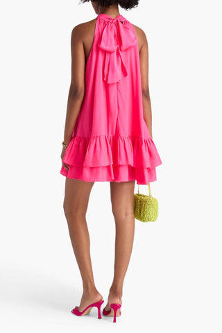 ALICE + OLIVIA ERNA RUFFLED CADY MINI DRESS - Size M