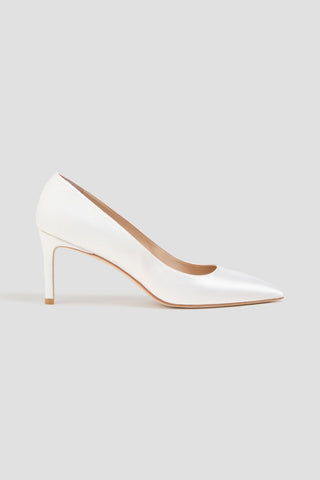 STUART WEITZMAN LEIGH 75 SATIN PUMPS - Size 7