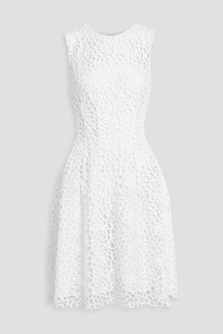 OSCAR DE LA RENTA GUIPURE LACE DRESS - Size 4