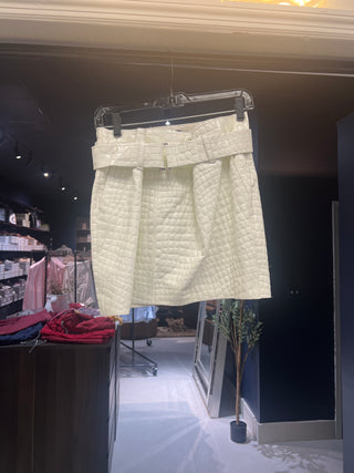 Tom Ford Tom Ford Croc-Effect Patent Leather Belted Mini Skirt