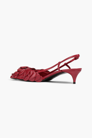 VALENTINO GARAVANI 03 ROSE EDITION ATELIER LEATHER SLINGBACK PUMPS - Size 36