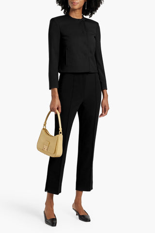 THEORY CROPPED CREPE TAPERED PANTS - Size 0