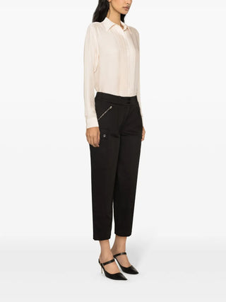 Tom Ford Cotton Cropped Cargo Trousers Black