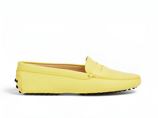 Tods Leather Gommino Driving Shoes in Yellow