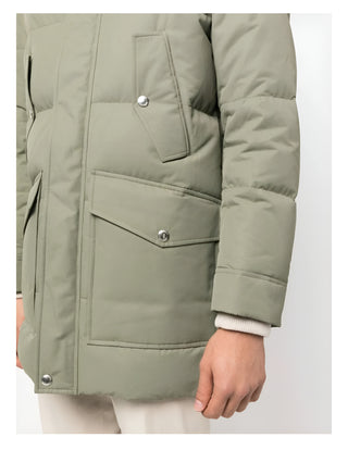 Brunello Cucinelli Padded Hooded Puffer Parka Jacket with Flap Pockets