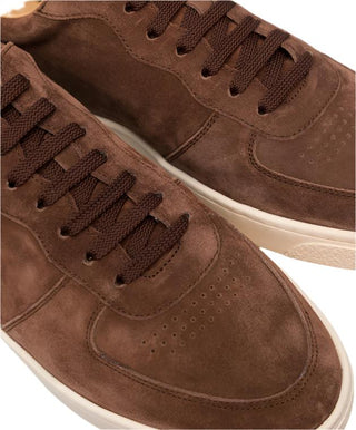 Brunello Cucinelli Suede Low-Top Sneakers with Contrast Sole