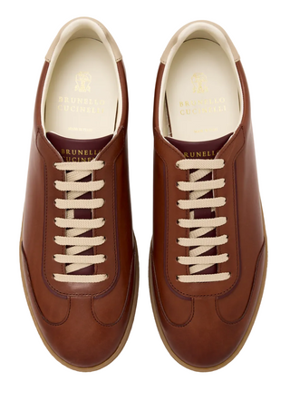Brunello Cucinelli Mens Leather Sneakers