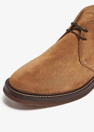 Brunello Cucinelli Light Brown Suede Lace-Up Chukka Boots