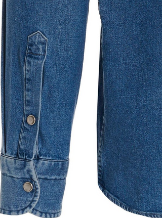 Tom Ford Tom Ford Denim Snap-Button Western Shirt Blue