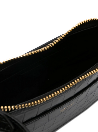 Tom Ford Embossed Croc Leather Top-Zip Shoulder Bag