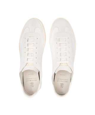 Brunello Cucinelli Brunello Cucinelli Panelled Leather and Suede Low-Top Sneakers